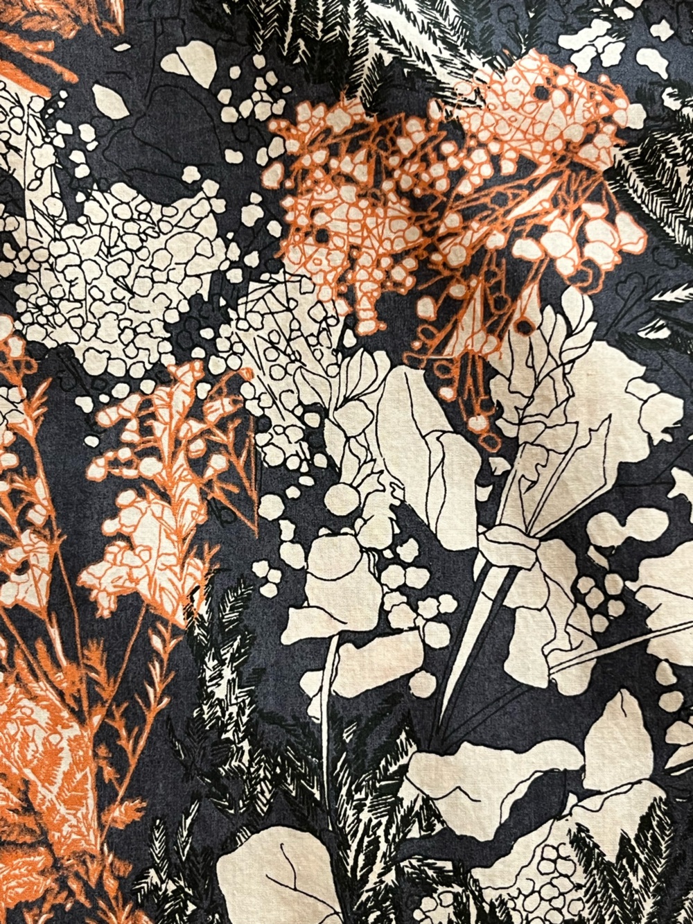 COS Floral Botanical Print Button Front Shirt Blouse Oversized Cotton Top - Picture 11 of 12
